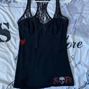 Metal Mulisha Maidens lace tank